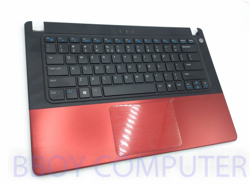 DELL Keyboard คีย์บอร์ด DELL VOSTRO 5460 5470 5480 พร้อม BODY แป้นพิมพ์ อังกฤษ สีแดง