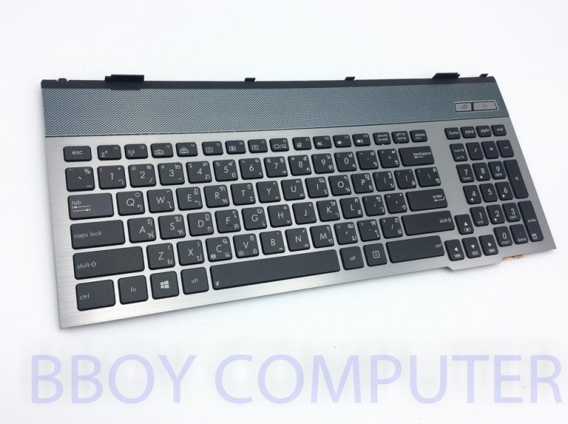 ASUS Keyboard คีย์บอร์ด ASUS G55 G55V G55VW G57 G57V G57VW ไทย-อังกฤษ พร้อมเฟรม