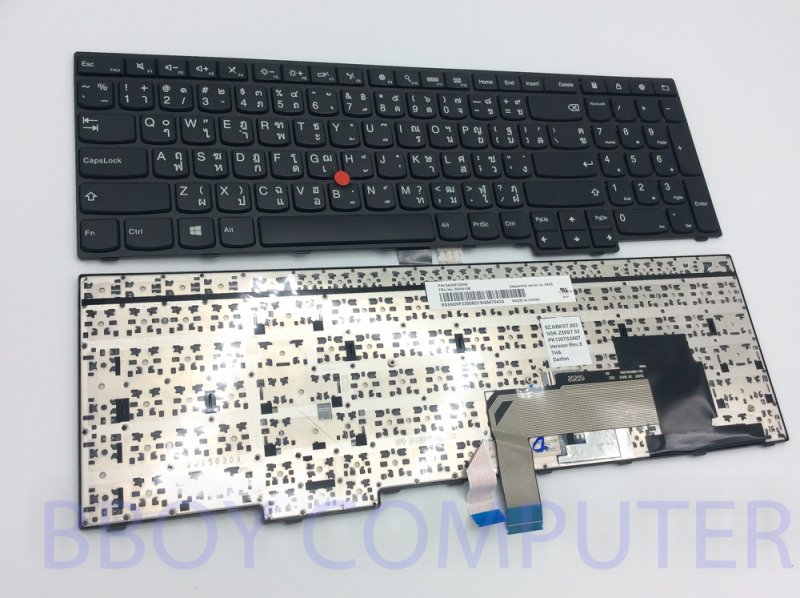 LENOVO Keyboard คีย์บอร์ด IBM ThinkPad E550 E550C E555 E560 E565 ThinkPad E540 E545 E531 W540 W541 W550 W550s T560 T540 T540P T550 T560 มีปุ่ม point stick  ไทย-อังกฤษ