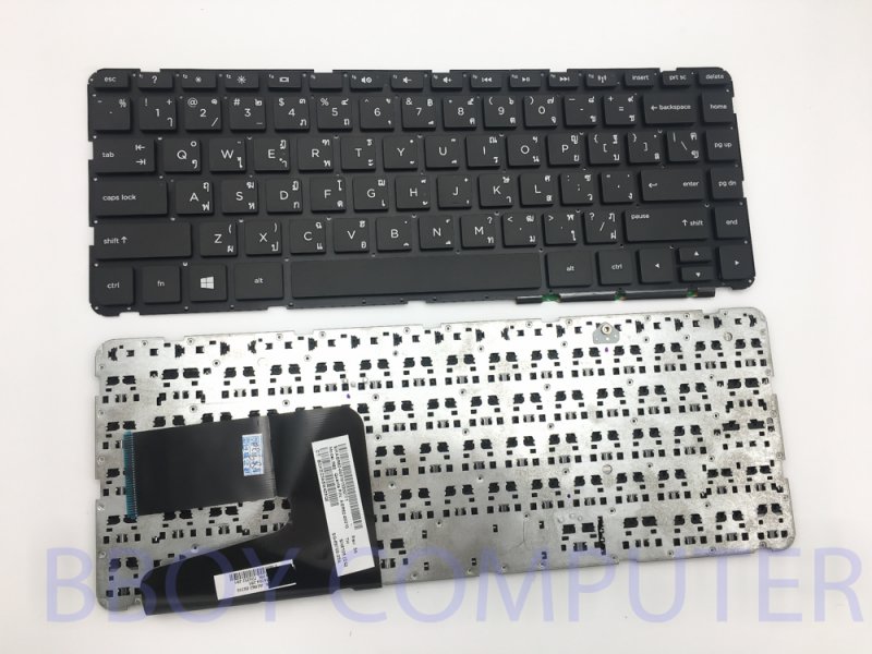 HP Keyboard คีย์บอร์ด HP Pavilion 14-D ไทย-อังกฤษ ไม่มีเฟรม