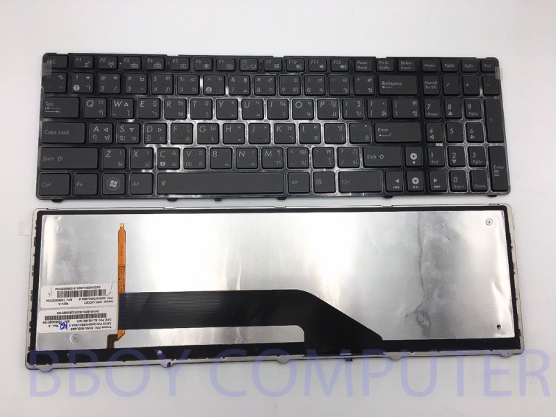 ASUS Keyboard คีย์บอร์ด ASUS K50 K50A K50IE K50I K50IJ มี Backlight (ไทย-อังกฤษ)