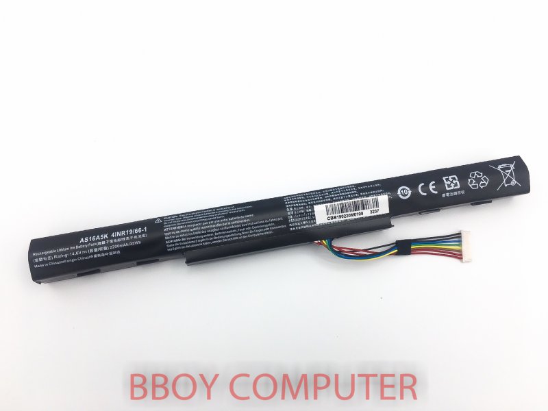 ACER Battery แบตเตอรี่ ACER Aspire AS16A5K E15 ES1-432 E5-475G E5-476 E5-523 E5-553G 575G 774G E5-575 E5-575 E5-575G E5-575G-57D4 E5-575G-53VG 52RJ 54Y2 E5-575T E5-575TG E5-774 E5-774G E5-575G travelmate p249 แบต มี มอก  **++