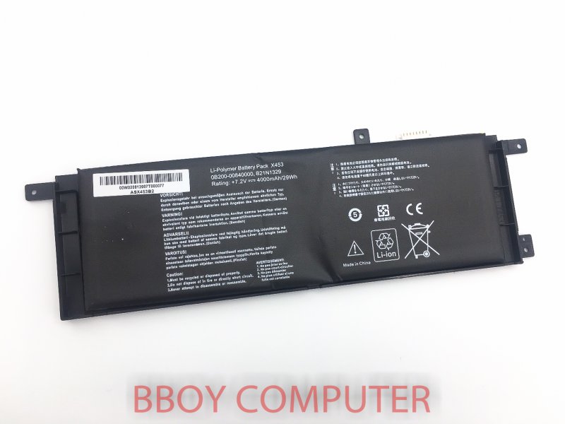 ASUS Battery แบตเตอรี่ ASUS X403 X453M X503M X502CA F503M X553M Model B21N1329 แบต มี มอก 