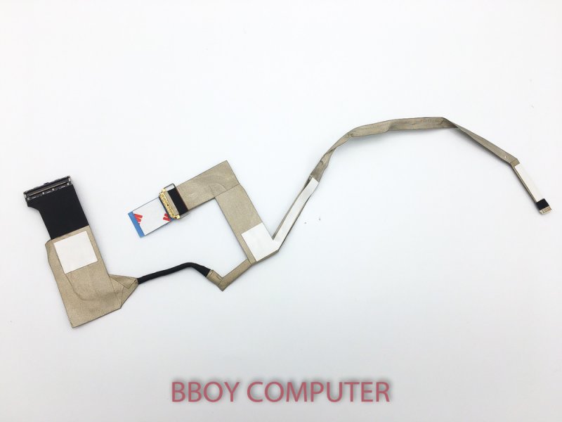 DELL LCD Cable สายแพรจอ DELL Precision M4800 VAQ10 P/N DC02C009N00 0WJ640 หัวเสียบเข้าจอ 30 พิน