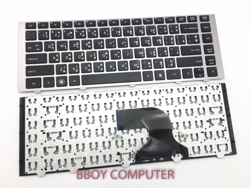 HP Keyboard คีย์บอร์ด HP ProBook 4440s 4441s 4445s 4446s พร้อมเฟรม ไทย-อังกฤษ
