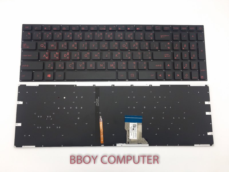 ASUS Keyboard คีย์บอร์ด ASUS GL502 GL502V GL502VT GL502VY GL702 GL702VT GL702VM มี Backlite ไทย-อังกฤษ ***+++