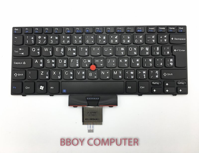 LENOVO Keyboard คีย์บอร์ด THINKPAD X100 X100E X120 X120E ไทย-อังกฤษ สกรีนไทย ไม่คม