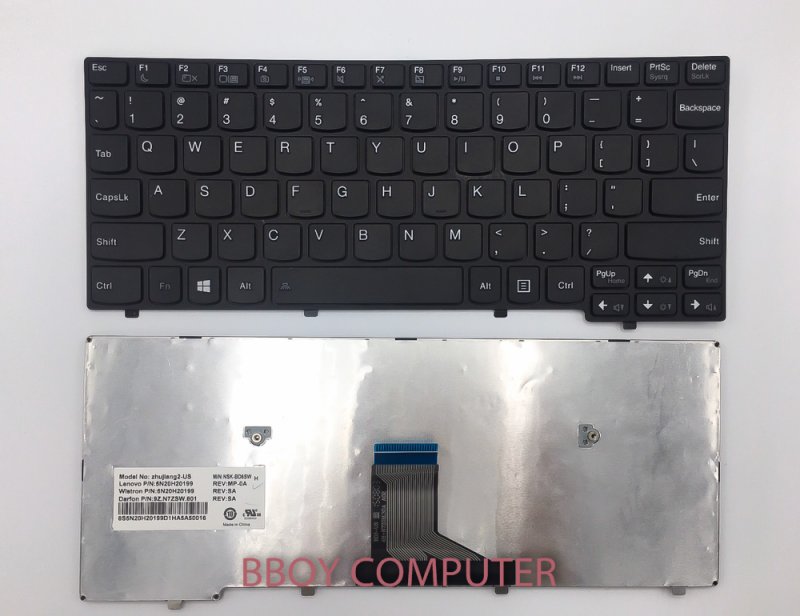  LENOVO Keyboard คีย์บอร์ด LENOVO K2450A K2450 K2450A-4500U สีดำ พร้อมเฟรม   อังกฤษ+แถมสติ้กเกอร์ไทย  ปุ่มฟังค์ชั่นตามรูปที่ลง อ่านก่อนสั่งซื้อ