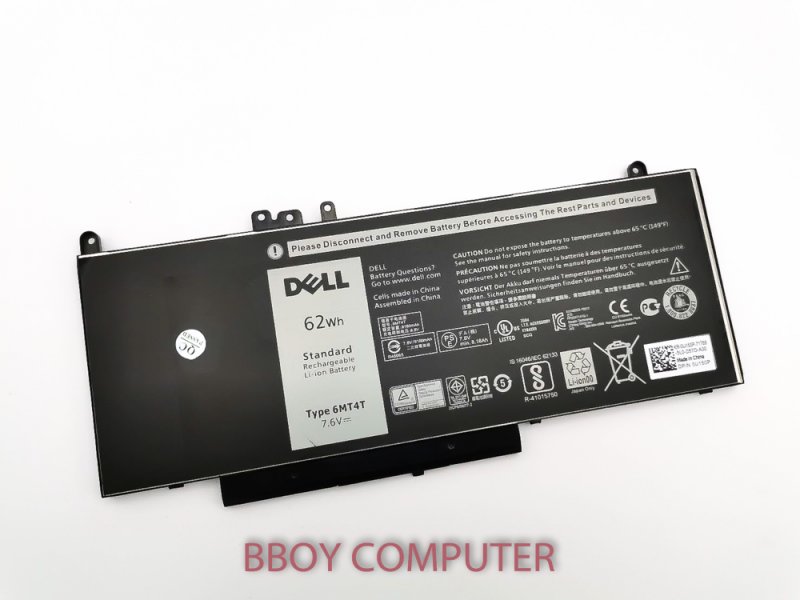 DELL Battery แบตเตอรี่ dell LATITUDE 6mt4t  E5270 E5470 E5570 E5750 TYPE 6MT4T **++