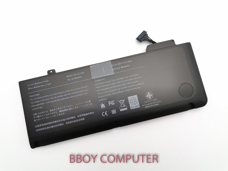 APPLE Macbook Battery แบตเตอรี่ A1322 FOR MACBOOK PRO 13 A1322 แบตมี มอก.