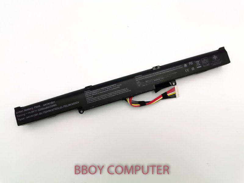 ASUS Battery แบตเตอรี่  ASUS A41N1501 N552 N552V N552VX N752V G752VW N752VX GL752VW  แบตมี มอก