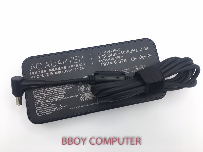ASUS Adapter อะแดปเตอร์ ของแท้ ASUS 19V 6.32A 120W หัวเข็มขนาด 6.0 * 3.7 MM FX705 FX505  fx505dy *+
