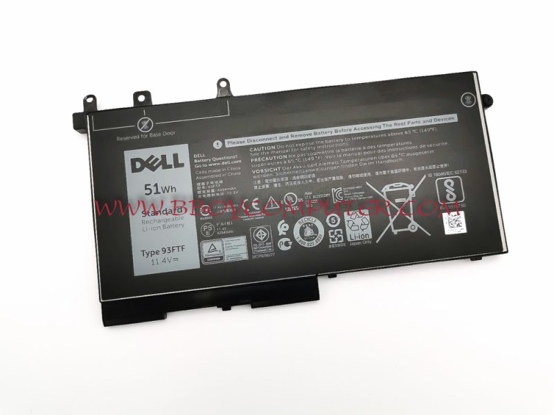 DELL Battery แบตเตอรี่ dell LATITUDE 93ftf 5480 5280 5490 5495 5590 Type 93FTF ***+++
