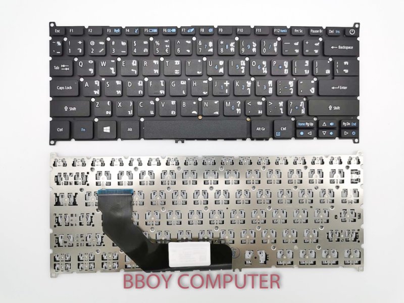 ACER Keyboard คีย์บอร์ด ACER Swift-31 ( SF314-55G SF314-41 มี 2 แบบ ต้องแกะเทียบก่อน )  3 SF314-52G SF314-53G  sf113-31 ไทย  อังกฤษ 