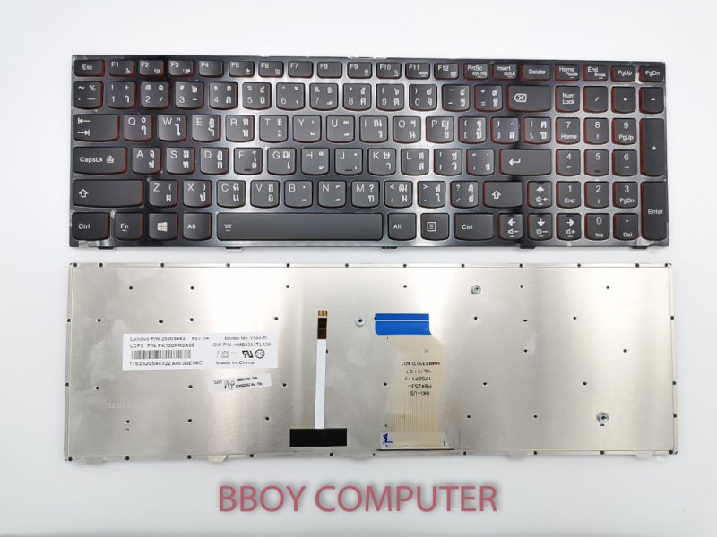 LENOVO Keyboard คีย์บอร์ด LENOVO Y510P Y500 ไทย-อังกฤษ มีไฟ backlite ไทย-อังกฤษ