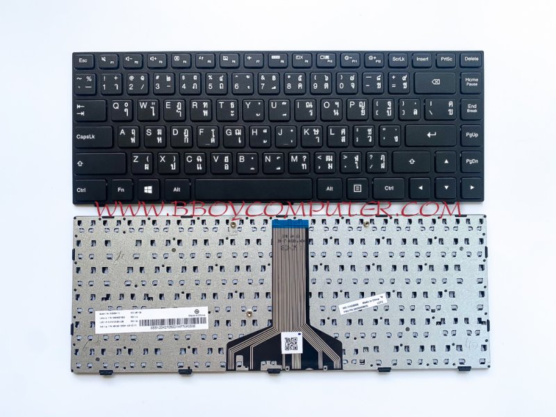 LENOVO Keyboard คีย์บอร์ด LENOVO Ideapad 100-14 TIANYI 100-14 100-14IBD ไทย-อังกฤษ  *+
