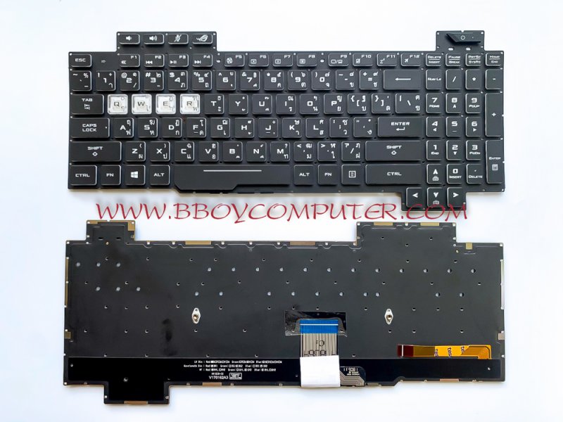 ASUS Keyboard คีย์บอร์ด ASUS GL504 GL504GM ไทย อังกฤษ มีไฟ Backlite