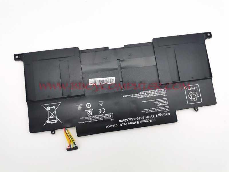 ASUS Battery แบตเตอรี่ ASUS UX31A UX31E C22-UX31 แบตเทียบเท่า OEM มี มอก.