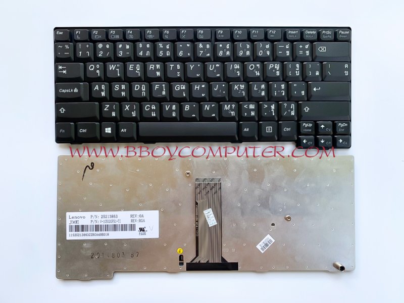 LENOVO Keyboard คีย์บอร์ด E49 K49 E49A E49L E49G E4430 E4430A P/N 04Y0785 0C02176 ไทย-อังกฤษ