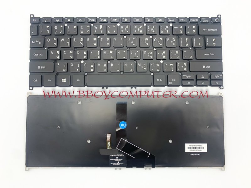 ACER Keyboard คีย์บอร์ด ACER SWIF 5 SF514-52  SF514-54GT SWIFT 3 SF314-57-38N7  SF315-57 sf314-59 Tavelmate X514-51 ไทย อังกฤษ มีไฟ backlite *+