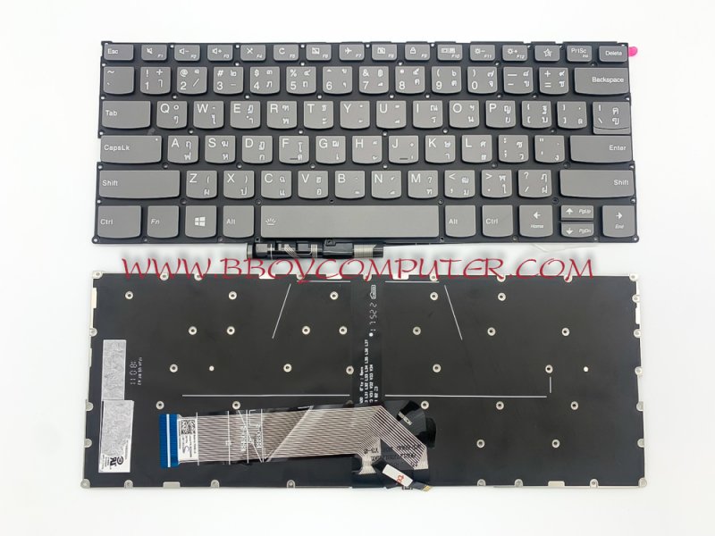 LENOVO Keyboard คีย์บอร์ด Yoga 530-14 530-14IKB 530-14ARR IDEAPAD 530S-14IKB s530-13iwl c340-14api THINKBOOK 13s-iml 14-IML TH-EN มีไฟ Backlite แนะนำแกะเทียบก่อนสั่งซื้อ  