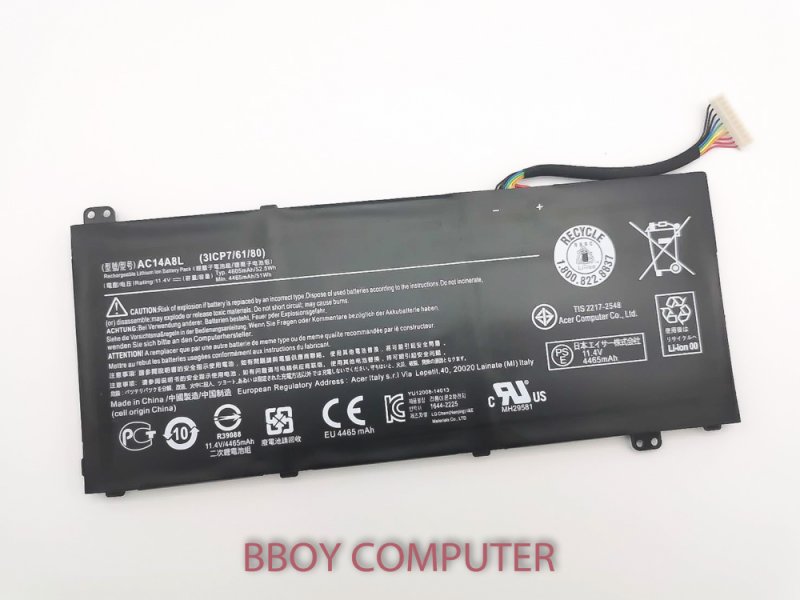 ACER Battery แบตเตอรี่ ACER AC14A8L V15 Nitro Aspire VX5-591 VX5-591G VN7-571 VN7-572 VN7-572G VN7-591 VN7-592 VN7-592G VN7-791 VN7-792