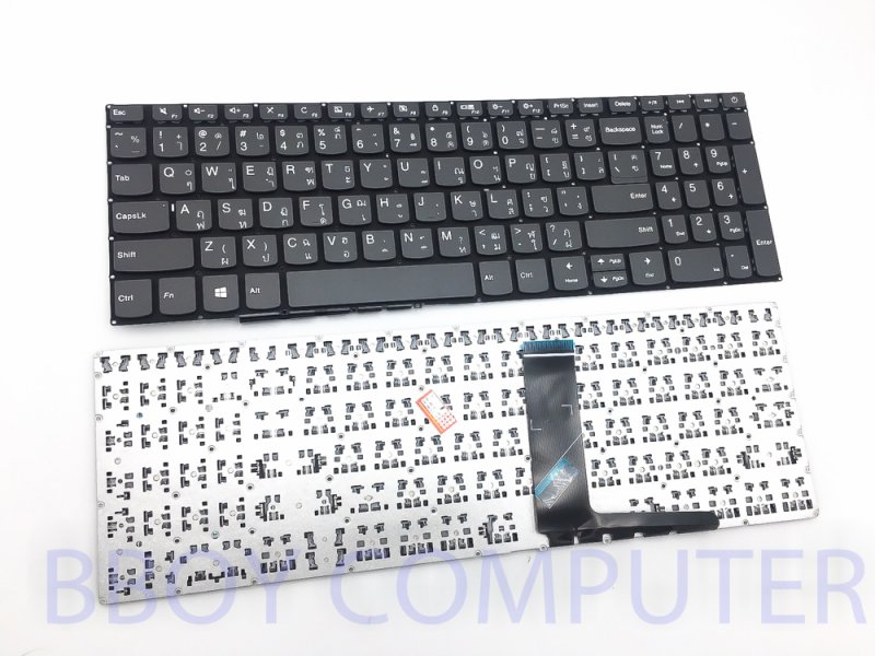 LENOVO KEYBOARD คีย์บอร์ด Ideapad  v145-15AST s145-15iwl L340-15api 330-15AST 330-15ARR 330-15ICH 330-15IKB 320-15 320-15ABR 320-15AST 320-15IAP 320-15IKB 320S-15ISK 320S-15IKB 320S-15 320S-15IAP 320-15AST 520-15ikb IdeaPad L3-15IML05 L3-15ITL6 ไทย-อังกฤษ ปุ่มสวิตช์เปิดเครื่องอยู่ด้านบนขวา  ++