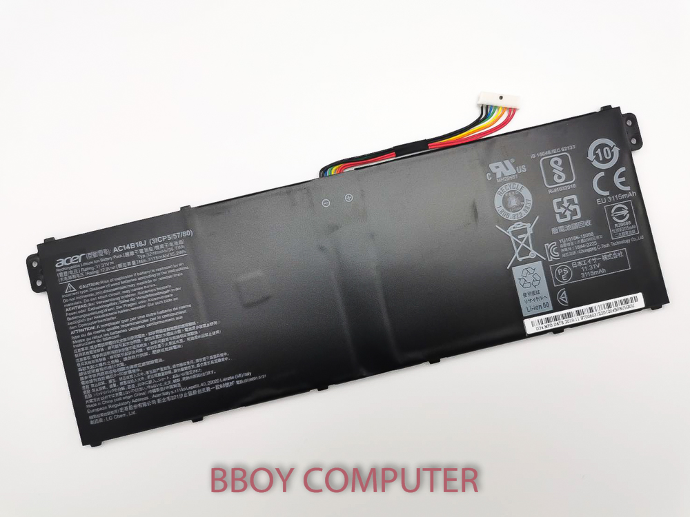 AC14B18J 3ICP5/57/80 Remplacement de la Batterie d'ordinateur Portable pour Acer Aspire ES1-111M