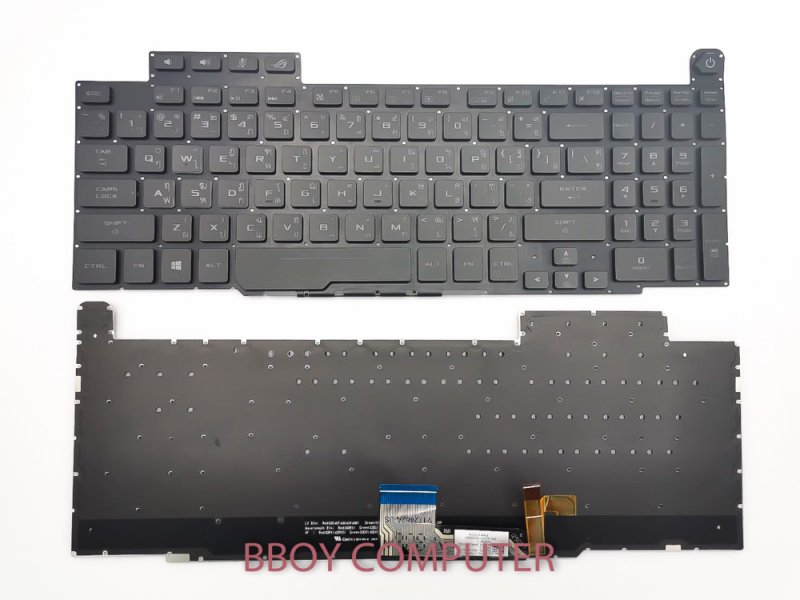 ASUS Keyboard คีย์บอร์ด ASUS ROG Zephyrus GM501 GM501G GM501GM GM501GS ไทย-องกฤษ มีไฟ Backlite