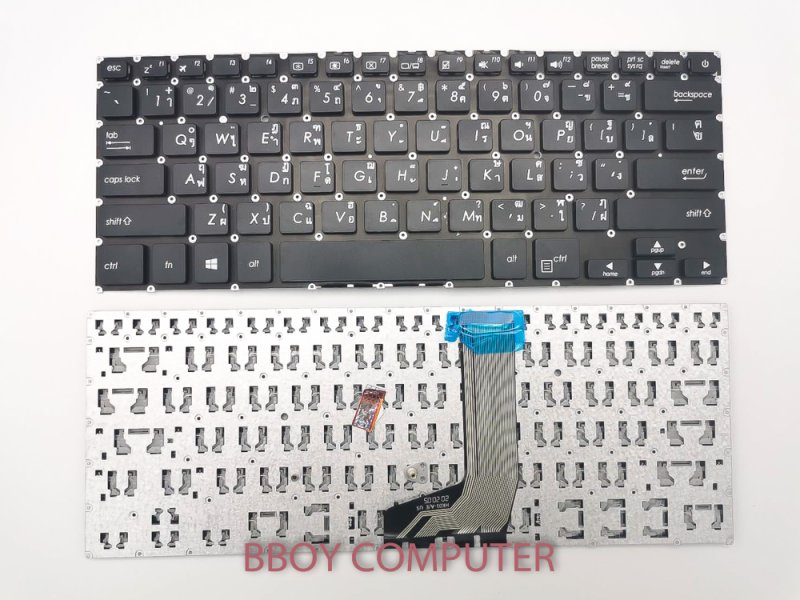 ASUS Keyboard คีย์บอร์ด ASUS S14 S410U S410UN S410UA X410U X411 X411U X411SC X411UV X406 **++