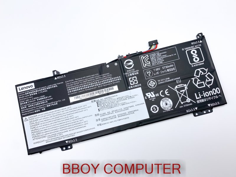 LENOVO Battery แบตเตอรี่แท้ LENOVO  L17M4PB0 L17C4PB0 YOGA 530-14ikb 530-14arr  530s-15IKB IDEAPAD 530S-14 530s-14ikb 530s-15IKB Flex 6-14  l17c4pb2  *+