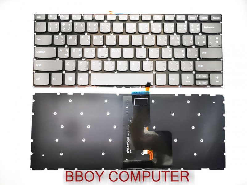 LENOVO KEYBOARD คีย์บอร์ด IdeaPad 3 14iil05 14ADA05 14ARE05 14IML05 330S-14 330S-14IKB 330S-14AST S340-14IWL  v330-14  v330-14arr ไทย-อังกฤษ มีไฟ backlite ( ideapad 5 14iil05 ใช้ไม่ได้กับรุ่นนี้) *+
