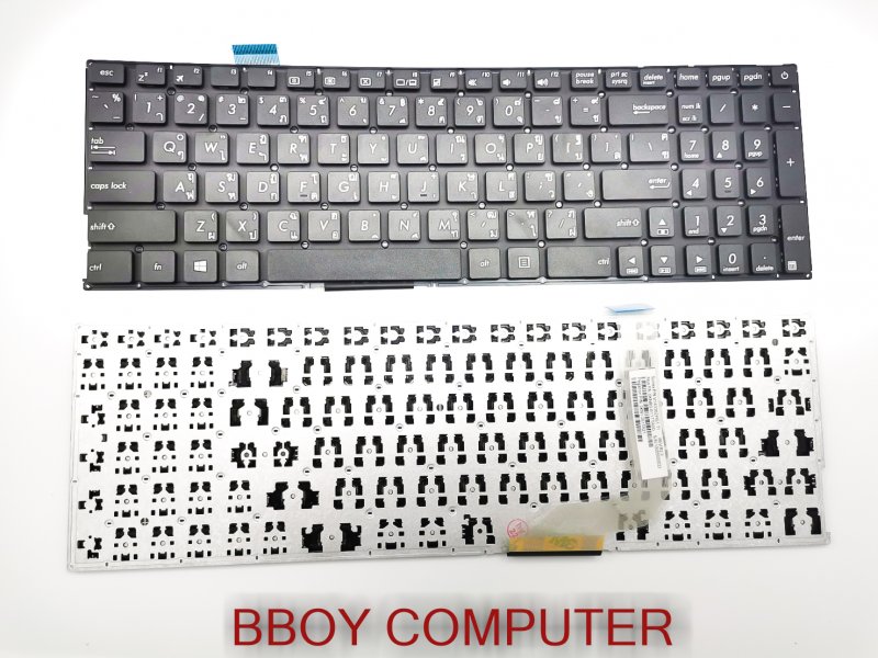 ASUS Keyboard คีย์บอร์ด ASUS X542 X542U X542U X542UR X542UQR X542UN X542UF X542UA X542UQ X542B X542BA K542 A542 FL8000 A580U F580U ไทย อังกฤษ