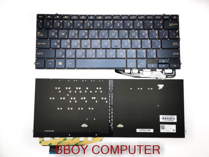 ASUS Keyboard คีย์บอร์ด ASUS UX391 UX391UA มีไฟ Backlite TH-EN
