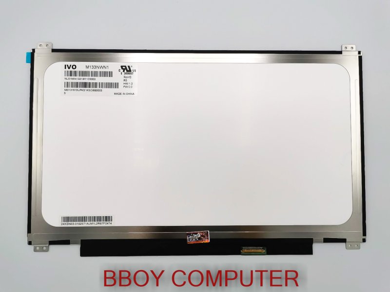 จอโน๊ตบุ๊ค 13.3 LED Slim 30 พิน สำหรับใส่ Lenovo Dell Asus จอมีหู part M133NWN1 R3 LP133WH2-SPB4 N133BGE-EAB B133XTN01.6 HW2A B133XTN0.16 HD 1366*768  **++