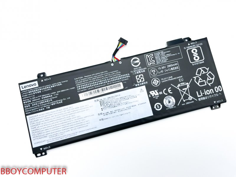 LENOVO Battery แบตเตอรี่แท้ LENOVO IDEAPAD L17C4PF0 S530 S530-13IML S530-13IWL สายแบตยาว 3.2cm ต้องแกะเทียบก่อนสั่งซื้อนะครับ 