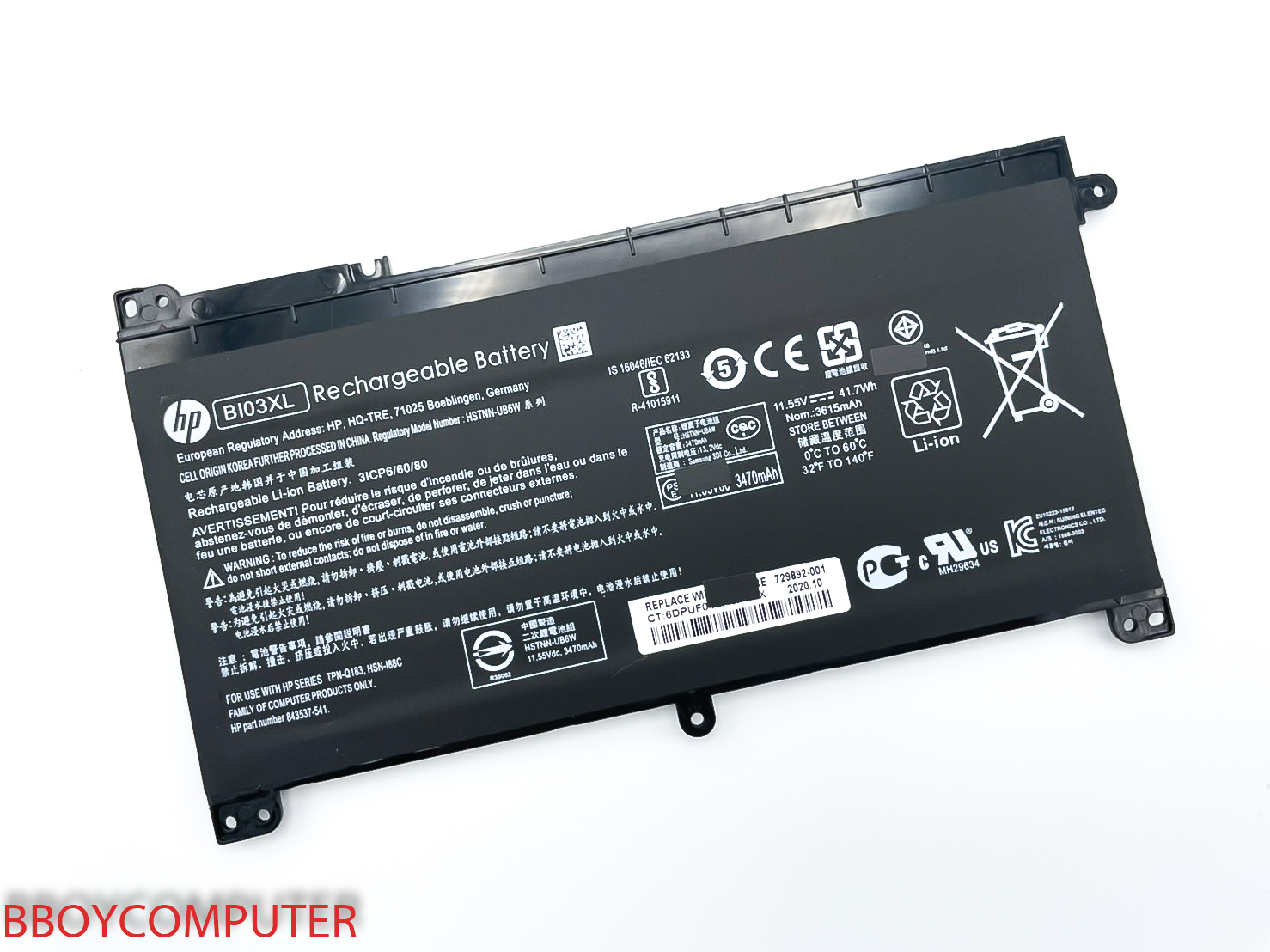 On03xl аккумулятор hp