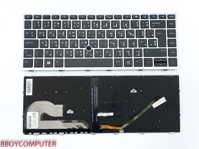 HP Keyboard คีย์บอร์ด HP EliteBook 840 G5 846 G5 745 G5 840 g6 ไทย-อังกฤษ 