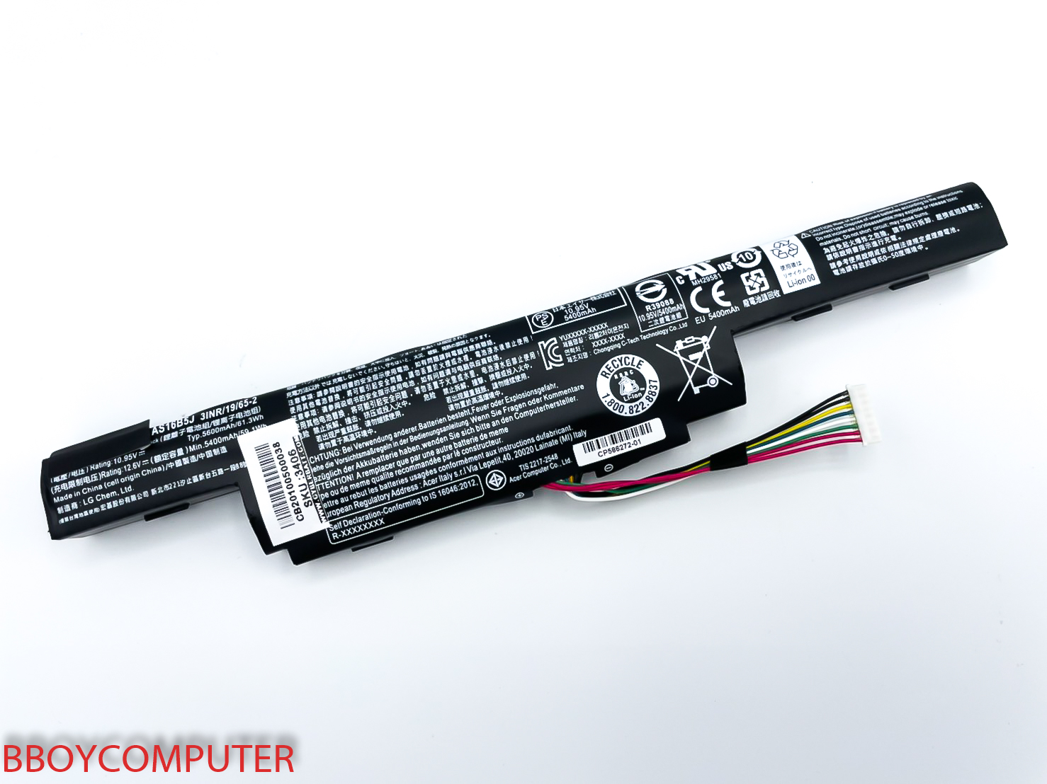 K KYUER 5600mAh AS16B8J AS16B5J Laptop Akku für Acer Aspire E15 E5-575