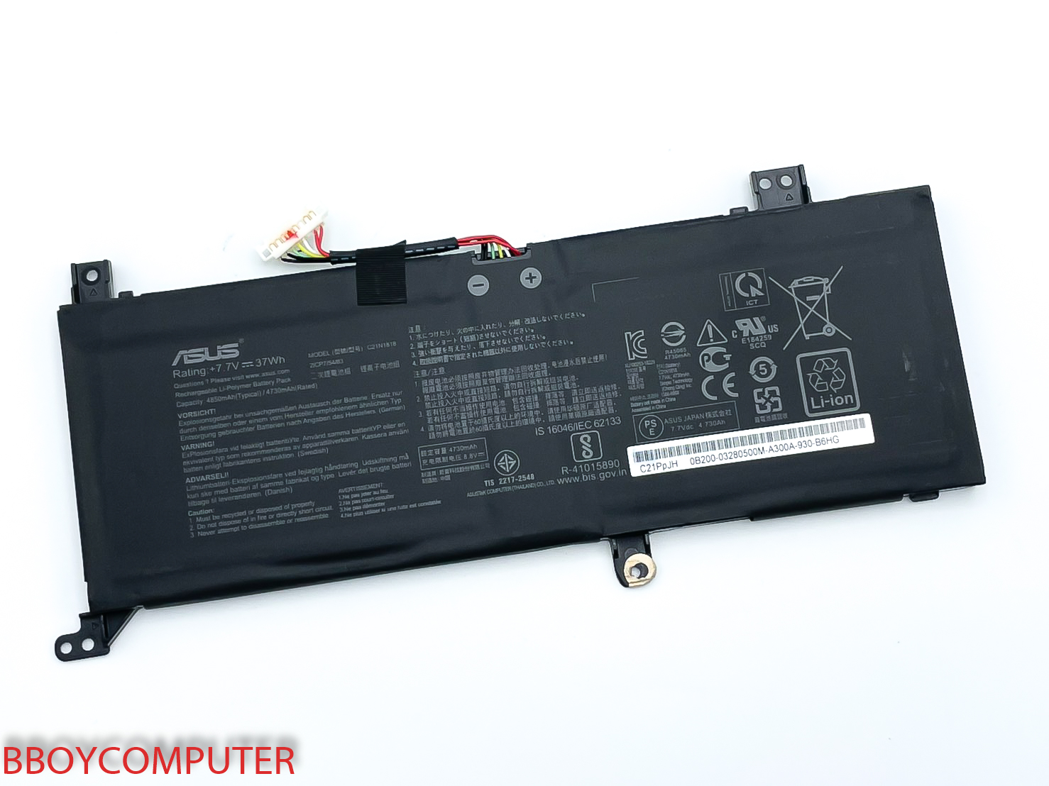 Аккумулятор asus c21n1818