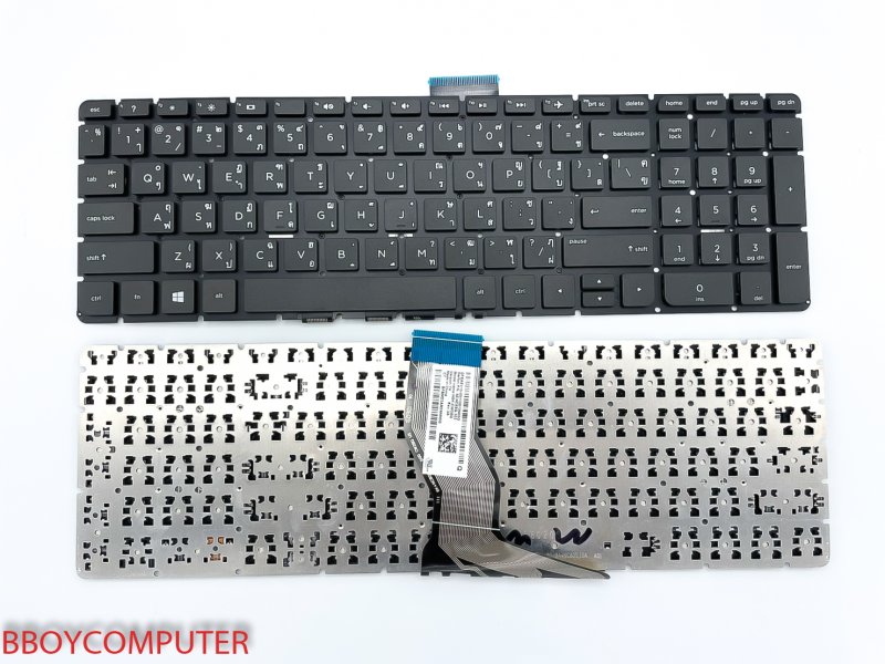 HP Keyboard คีย์บอร์ด Pavilion 15-AB 15-AK 15-AU 15-AN 15-AX 15-AW 15-BC SERIES ไทย-อังกฤษ ไม่มีไฟ Backlite