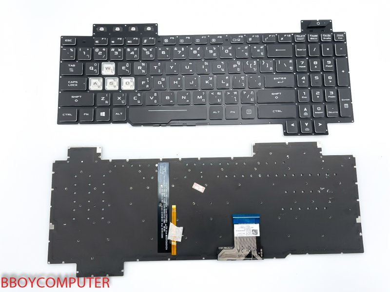 ASUS Keyboard คีย์บอร์ด ASUS TUF GAMING fx505du FX505DY FX505GD มีไฟ Backlite ปุ่ม WASD ไม่มีไทย นะครับ *+