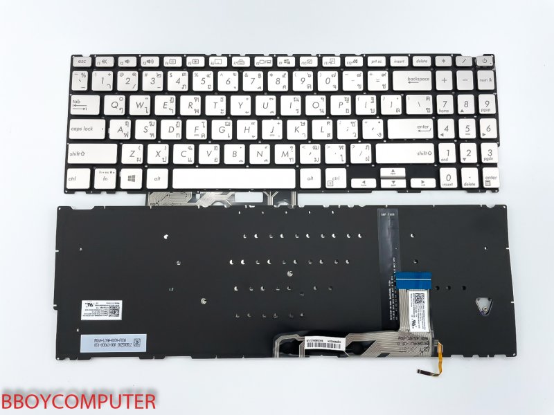 ASUS Keyboard คีย์บอร์ด ASUS ZENBOOK UX533F สีเทา มีไฟ Backlite TH-EN