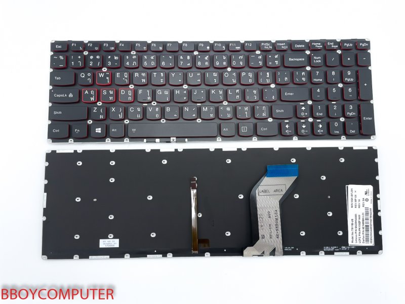LENOVO Keyboard คีย์บอร์ด Ideapad Y700 Y700-15 Y700-15ISK  Y700-17ISK ไทย-อังกฤษ มี Backlite