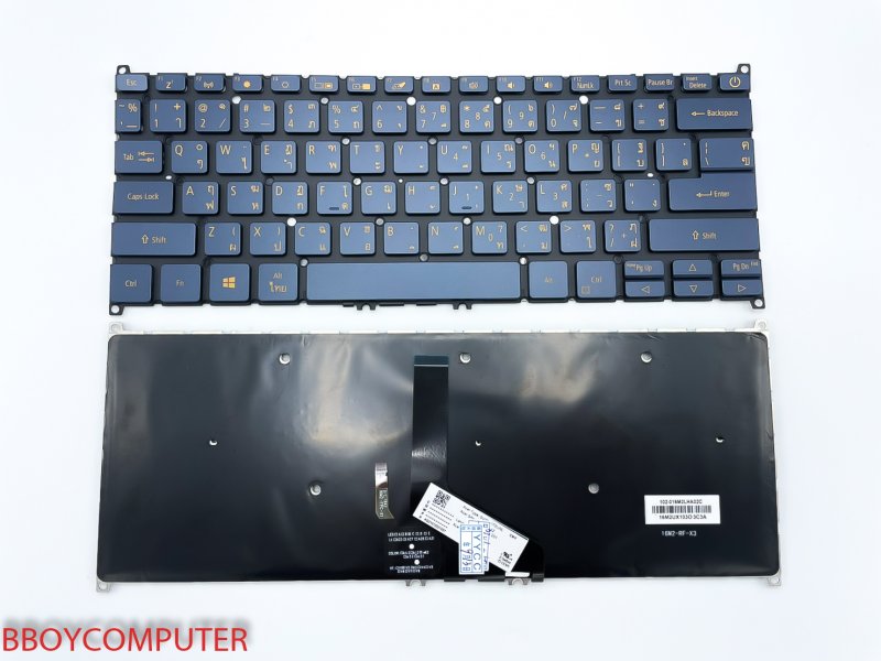 ACER Keyboard คีย์บอร์ด SWIF5 SF514-52  SF514-54GT sf514-55 SWIFT 3 SF314-57-38N7 SF314-57G TH-EN *+