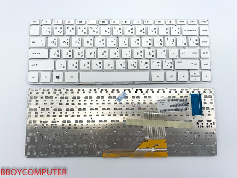HP Keyboard คีย์บอร์ด PAVILION 14-V224TX 14-V225TX 14-V226TX 14-V227TX 14-V228TX สีขาว ไทย-อังกฤษ *+