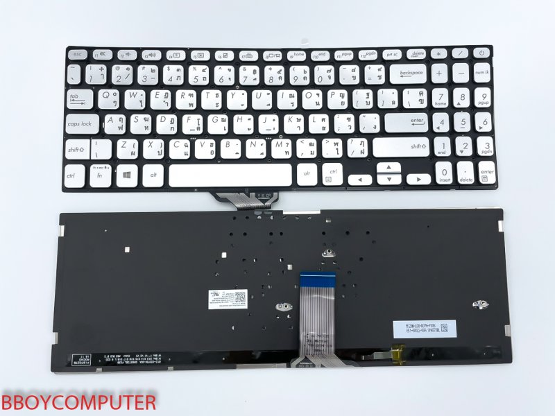 ASUS Keyboard คีย์บอร์ด ASUS VIVOBOOK S15 S530U S530f TH-EN สีบรอนส์ มีไฟ Backlite