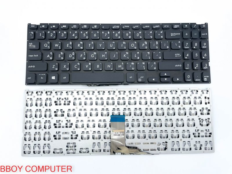 ASUS Keyboard คีย์บอร์ด  ASUS X512D X512F สีดำ ไทย-อังกฤษ  *+