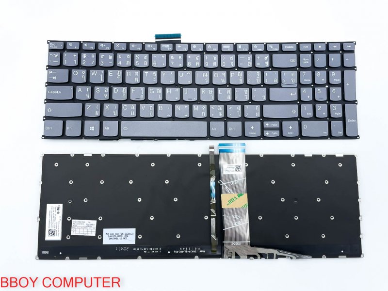 LENOVO Keyboard คีย์บอร์ด LENOVO IDEAPAD5 15I 15ITL05 15G3ACL 15alc05  15ABA7 5-15ALC05 5-15ARE05 5-15IAL7  5-15ITL05 IDEAPAD3 15ALC6  15itl06 15aba7 16ABR8 thinkbook15 g2 itl มีไฟ backlite ไทย-อังกฤษ  *+