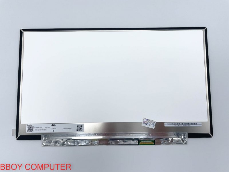 จอโน๊ตบุ๊ค 13.3 LED Slim 30 Pin แพรขวา จอขอบบางไม่มีหู N133BGE-EA2 Rev.C1 HD 1366*768 ใช้ได้กับยี้ห้อ Acer Hp DEll Asus Lenovo บางรุ่น ขอบล่าง 22.5 cm 